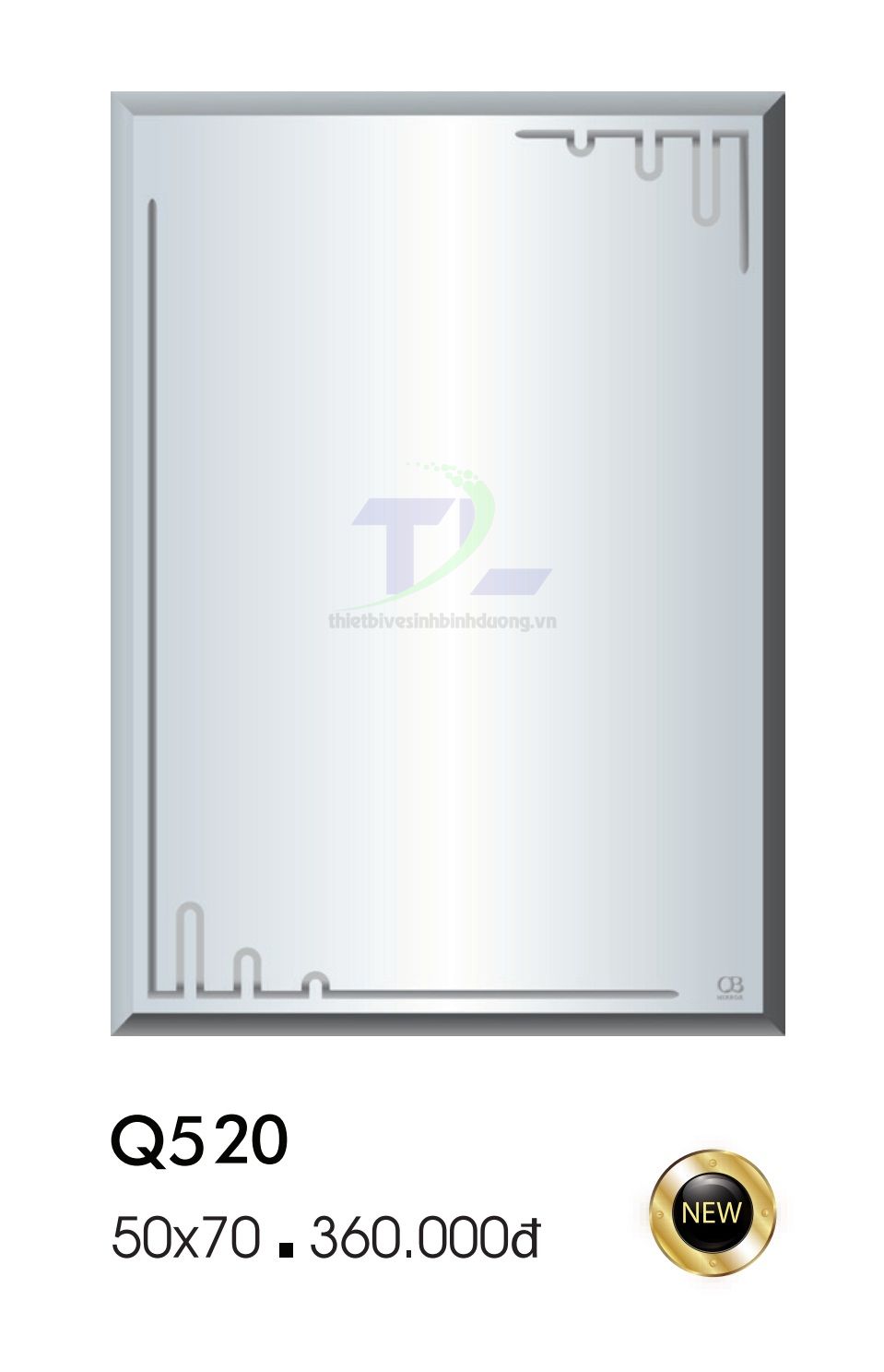 Gương soi phòng tắm QB Q520